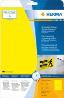 HERMA Signal-Schilder A4 210x297 mm gelb Folie  25 St.