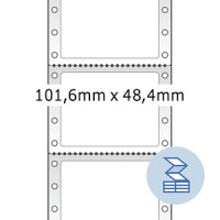 HERMA Computeretik. weiß 101,6x48,4  mm perforiert...