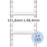 HERMA Computeretiketten weiß 101,6x48,4  mm Papier...