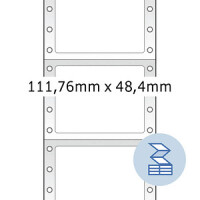 HERMA Computeretiketten weiß 111,76x48,4 mm Papier...