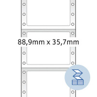 HERMA Computeretiketten weiß 88,9x35,7   mm Papier  4000 St.