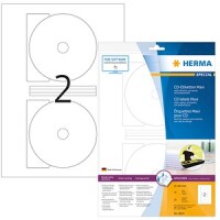 HERMA CD-Etiketten Maxi A4 weiß 116 mm Papier opak...