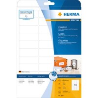 HERMA Inkjet-Etiketten A4 weiß 63,5x25,4 mm Papier...