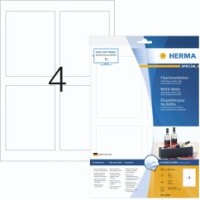 HERMA Flaschenetik. A4 Inkjet weiß 90x120 mm glänz. 40 St.