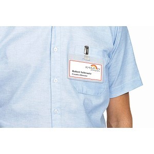 HERMA Namens-Einsteckschild. A4 75x40 mm weiß Karton 300 St.