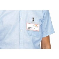 HERMA Namens-Einsteckschild. A4 75x40 mm weiß...