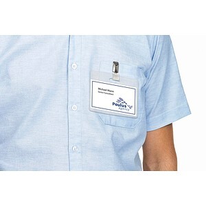 HERMA Namens-Einsteckschild. A4 90x54 mm weiß Karton 250 St.
