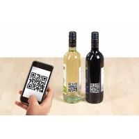 HERMA QR-Code Etik. A4 40x40 mm quadratisch weiß 600 St.