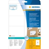 HERMA Adressetik. A4 weiß 99,1x67,7 mm Papier opak...