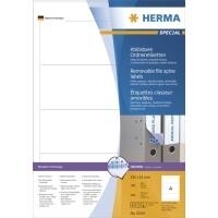 HERMA Ordneretiketten A4 weiß 192x61 mm ablösb. opak 400 St.