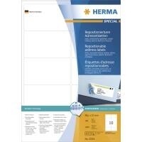 HERMA Adressetiketten A4 weiß 99,1x57   mm...