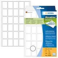 HERMA Vielzwecketiketten weiß 19x27 mm ablösbar  720 St.