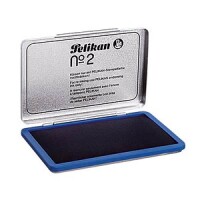 Pelikan Stempelkissen 2 7x11cm blau    Metallic-Gehäuse