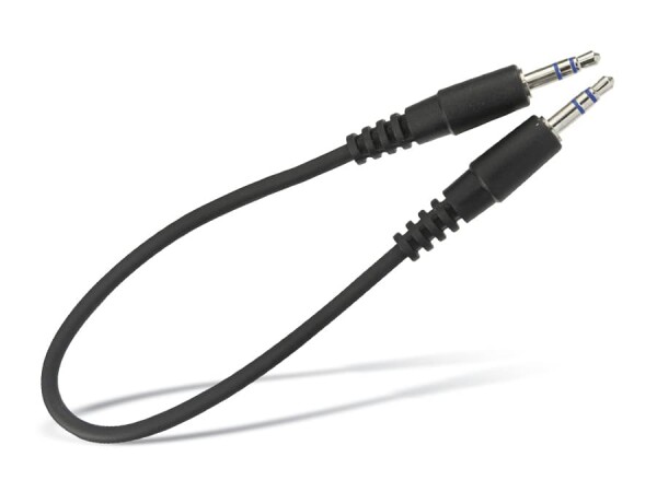 Logilink Audiokabel 1x 3,5mm -> 1x 3,5mm St/St  0.20m bk