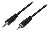 Logilink Audiokabel 1x 3,5mm -> 1x 3,5mm St/St  2.00m bk