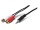 Logilink Audiokabel 1x 3,5mm -> 2x Cinch St/Bu  5.00m bk