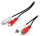 Logilink AudioVerl. 2x Cinch -> 2x Cinch St/Bu  5.00m bk