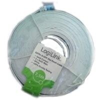 Logilink Flach-Patchkabel RJ45  U/UTP Cat5e 10.00m...