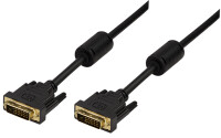 Logilink DVI-Kabel DVI(24+1) -> DVI(24+1) St/St  2.00m bk