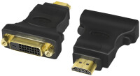 Logilink HDMI Adapter, HDMI male - DVI-D female, (Gold)
