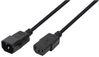 Logilink Power Cord Extension, IEC M/F, 1.80m