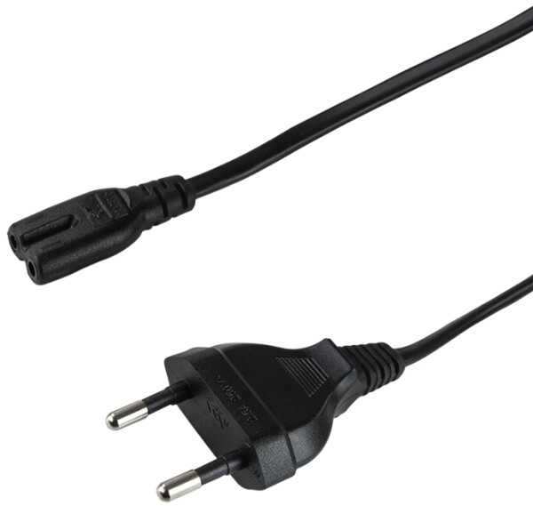 Logilink Power Cord, Euro - Euro8, black,  1,80m
