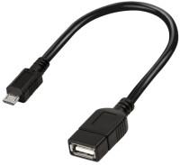 Logilink USB Kabel A -> micro B Bu/St  0.20m sw  OTG