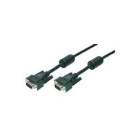 Logilink VGA Cable 2xST black 2x Ferrit Core 10M