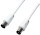 Logilink Antennenkabel, ST/BU, 2,5m, weiß