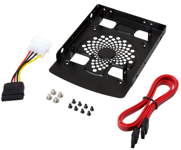 Logilink Festplatten Einbaurahmen 3,5"-> 2x 2,5" HDD/SSD ALU