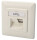 DIGITUS Anschlussdose Cat6a 2xRJ45 geschirmt Unterputz weiß