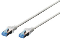 DIGITUS Patchkabel Cat5e SF/UTP Ste. RJ45  0,50m grau...