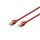 DIGITUS Patchkabel Cat6  S/FTP 2xRJ45  5.0m rot  Hebelschutz Polybeutel