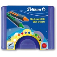 Pelikan Wachsmalstifte 665/10 wasservermalb.  10er Box