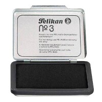 Pelikan Stempelkissen 5x 7cm Schwarz Metallic-Gehäuse