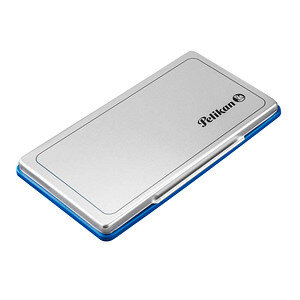 Pelikan Stempelkissen 9x16cm Blau    Metallic-Gehäuse