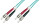 DIGITUS LWL Patchkabel ST -> ST 1.00m Multimode Duplex OM3