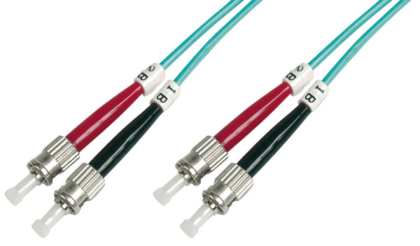 DIGITUS LWL Patchkabel ST -> ST 2.00m  Multimode Duplex OM3