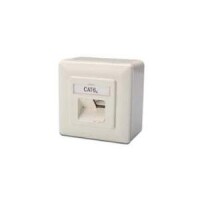 DIGITUS RJ45Dose Cat6a 2xRJ45 geschirmt Aufputz...