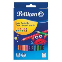 Pelikan Buntstifte 3-eckig      dick BSD12DN farb.sort...