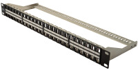 DIGITUS Patchpanel 1HE 48-Port Cat6a geschirmt schwarz