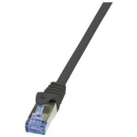Logilink Patchkabel CAT6A  S/FTP AWG26 PIMF  1,00m schw.