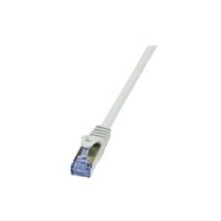Logilink Patchkabel CAT6A  S/FTP AWG26 PIMF 15,00m grau