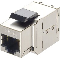 Logilink Keystone Kupplung 2X RJ45 STP 17mm, Cat.6A, Metall