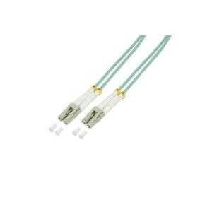 Logilink Glasfaser Patchkabel OM3 50/125Á LC-LC 10m türkis