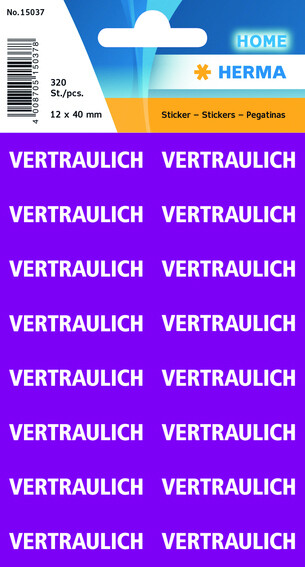 HERMA Textetiketten "Vertraulich"