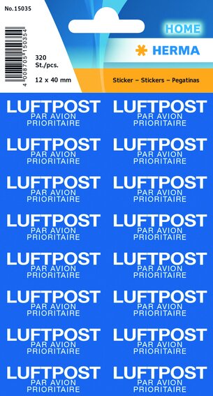 HERMA Textetiketten "mit Luftpost"