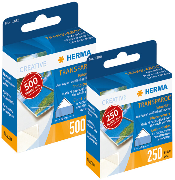 HERMA Transparol Fotoecken extra-gross                100St.