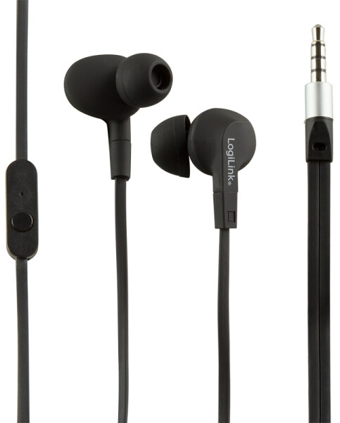 Logilink Sport Earphone In-Ear,wasserabweisend,1x3,5mm,schw.