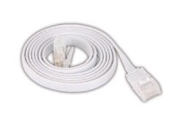 Logilink Flachpatchkabel RJ45 U/UTP Cat6 1.00m weiß
